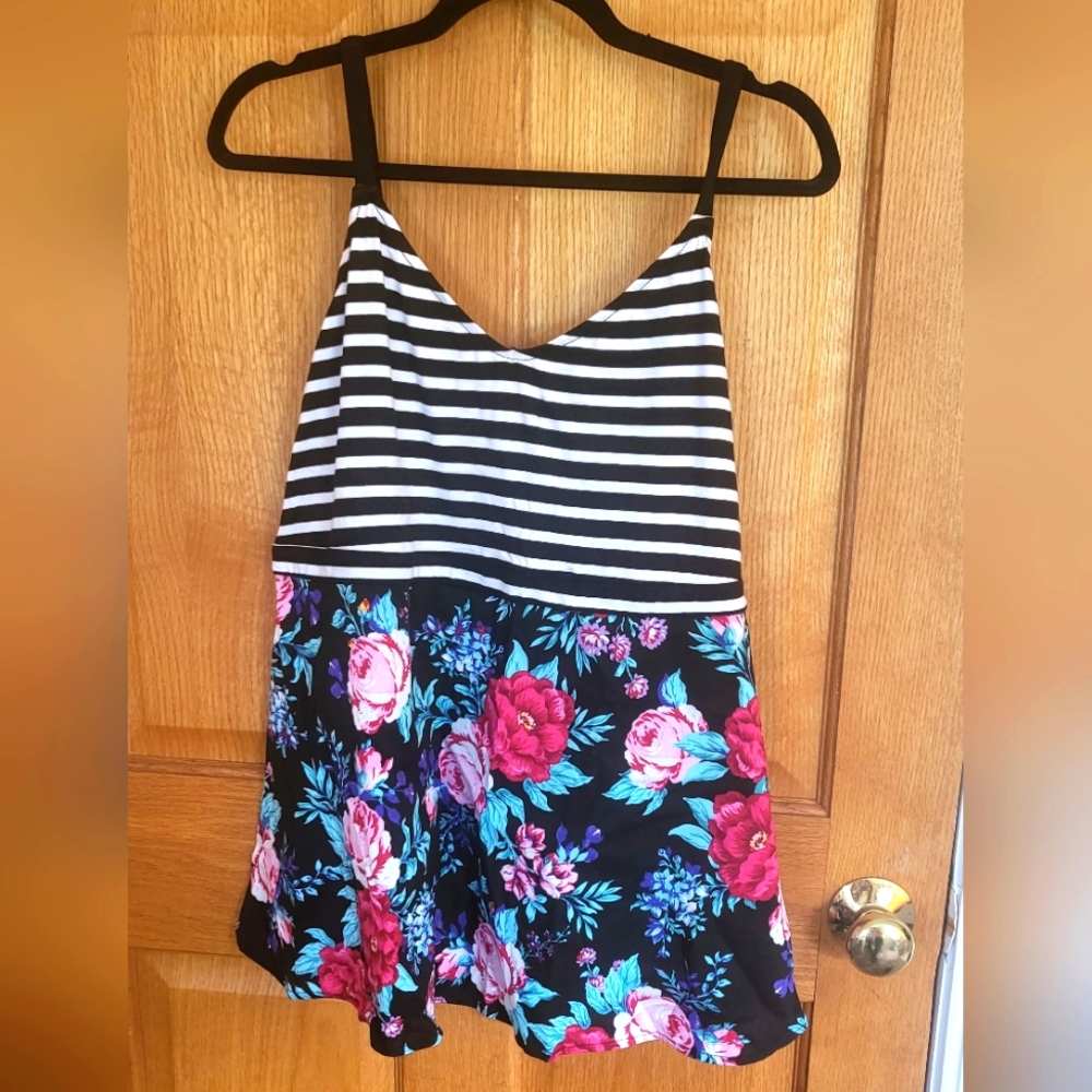 Mixed Print Tank Top